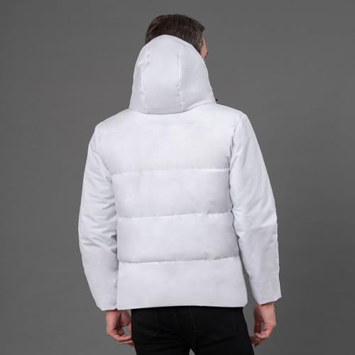 Image of Red Tape Polyester Hooded Standard Length Jacket For Men | Padded & Detachable Hood | Enhanced Comfort