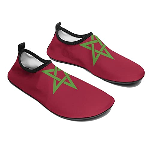 Calculay Morocco Flag Water Shoes, Beach Shoes for Men and Women, Swimming Pool Yoga, Surfing Sneakers4