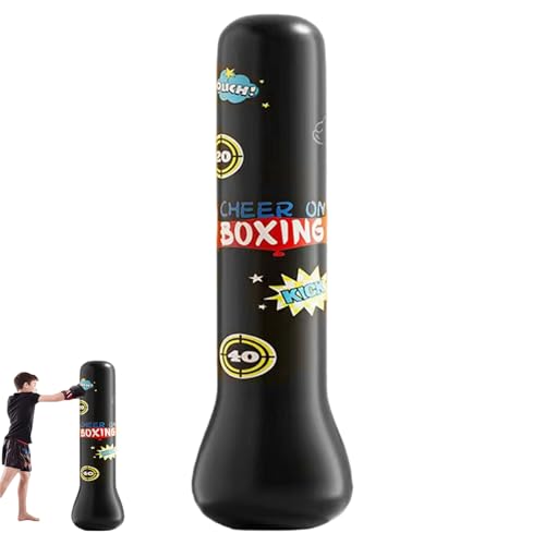 Sac de frappe gonflable PVC sans perçage pour enfants avec gants de boxe
