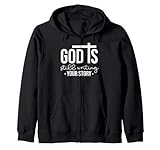Gott schreibt Immer noch Deine Geschichte, christliche Liebe zwischen Mann und Frau. Kapuzenjacke