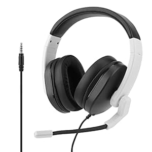 Pwshymi Bedrade Gaming Headset, Plug and Play Over Ear Game Headset Ruisonderdrukking Comfortabel met microfoon voor games