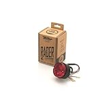 Diámetro: 55 mm. Bihr – Luz trasera universal ø55 mm, homologado CE, estilo faro negro, tipo café racer vintage.