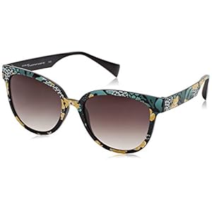 Michaek Kors MK6028-31024L Sunglasses TABITHA IV BLUE GREY GLITTER w/BLUE GRADIENT Lens 54mm