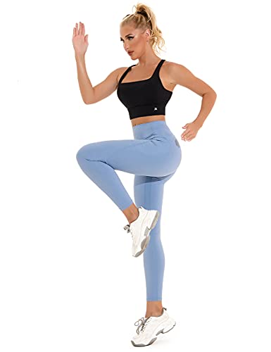 1A1A Women'S High Waist Yoga Pants,Leggings With Pockets,Sports Workout Running Leggings thumb #3