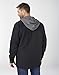 Dickies mens Fleece Hooded Duck Shirt Jacket With Hydroshield Work Utility Outerwear, Black, X-Large US