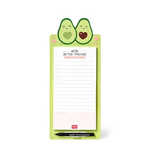 Legami Don't Forget – Bloc de notas magnético, 11 x 28 cm, aguacate