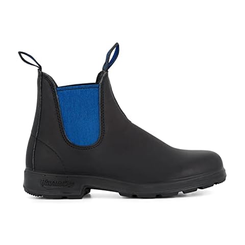 Blundstone 515 Black Blue Leather Chelsea Boots Black Blue Slip On Retro Ankle - Black Blue 8 Cover