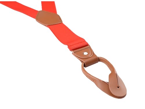 Image of Suspenders for Men Button End Adjustable Y-Back Elastic 47 Inches