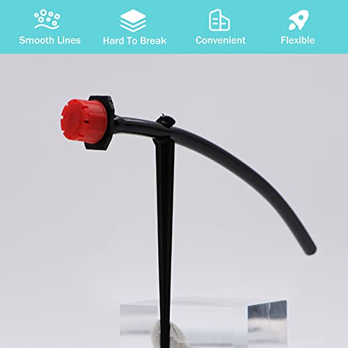 QIUMING Plastique D'irrigation Support Réglable D'arrosage Système Support Irrigation Goutte à Goutte Ancre de Fixation Goutteur à Micro-débit Arroseur Tuyau D'arrosage Ancrage au Sol pour Tuyau 4/7