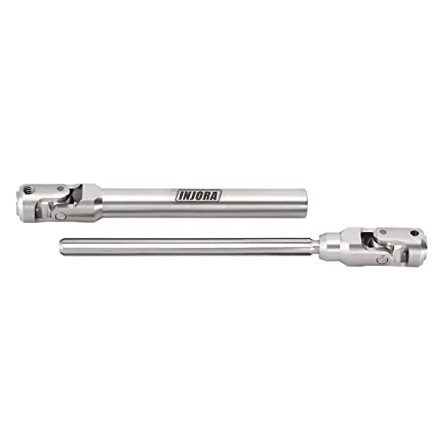 INJORA Drive Shaft Stainless Steel Heavy-Duty Driveshafts for Axial SCX10 90046 AXI03007 TRX4 Redcat Gen8 1/10 RC Car Crawler Upgrade(129mm-179mm)