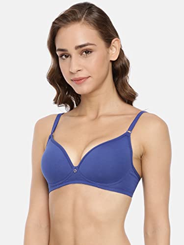 Image of Macrowoman W-Series Seamless & Soft Bra for Women in Cotton Stretch Fabric, Non-Wired with Soft Foam Padding for Everyday Comfort