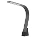 Lumesty Phoenix LED Integrated Desk Lamp, Matte Graphite Finish, Integrated Phone Holder, 2 Fast Charging 2.1A USB Ports, On/Off/Dimmable Touch Switch, 30068