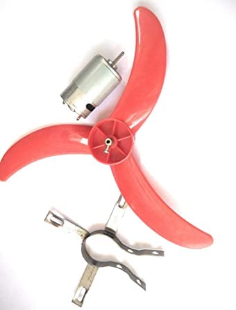 QBM DC 12V Big 2.5 inch Torque Motor + Propeller 12 inches + Mounting Clip (Pack of 1) (B09YC6KWLH) Amazon Price History, Amazon Price Tracker