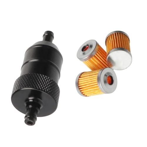 Filtre à carburant essence 8mm alu lavable réutilisable pour huile en ligne moto