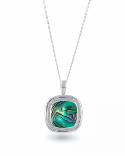 Collier nacre abalone ALINA en argent 925 pour look d'été