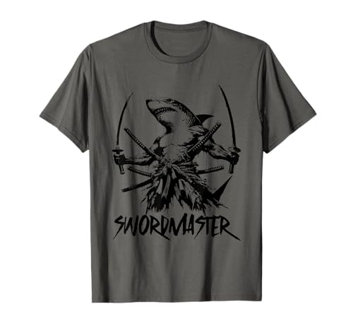 Shark Swordmaster - Amante del tiburón samurái vintage Camiseta