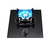 Tragbarer Gaskocher Mit 1 Brenner, 5,2 KW Camping-Gaskocher, Freistehendes Kochfeld Mit 9 Kochzonen,...