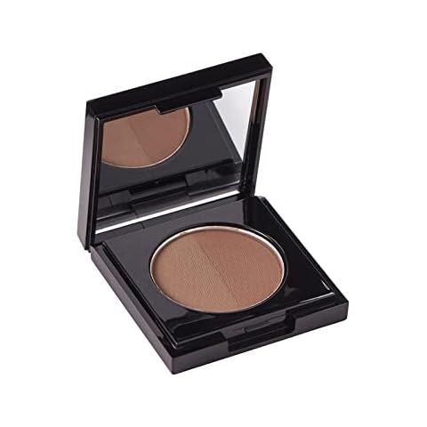 Arches And Halos Duo Luxury Brow Powder - Eyebrow Shaping For Full Thick Arches - Enhancing Natural Finish Mimics Professional Shaping - Boost Eyebrows And Create Perfect Shape - Warm Brown - 0.09 Oz Cover