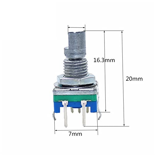 Encodeur rotatif EC11 commutateur de code potentiomètre numérique avec interrupteur 5pin 15mm 5pcs - 5
