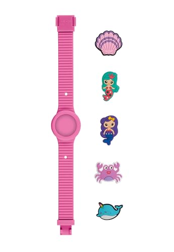 Bracelet de montre 32 mm enfant Hip Hop idée cadeau personnalisable avec 5 charms
