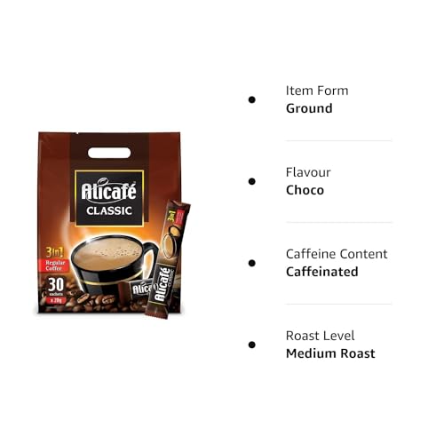 Image of Alicafe Classic 3 in 1 Instant Coffee Bag Ground 600gm