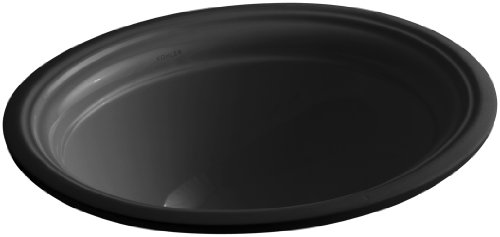 KOHLER K-2350-7 Devonshire Undercounter Bathroom Sink, Black Black
