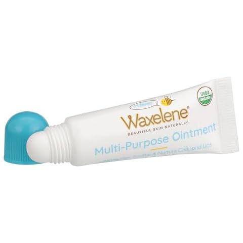 Waxelene Original Lip Tube, Single, Best Lip Balm Ever Organic Multipurpose Ointment Baby Eczema Chapped Dry Sensitive Skin Body Hand Face Moisturizer Cover