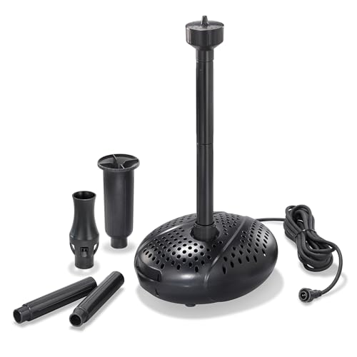 esotec Solar Einzelpumpe Fountain 1750 2500 Pro, 12-18V/DC Teichpumpe, Sprinklerset, universell einsetzbare Ersatzpumpe, Brunnenpumpe Gartenteich, Ersatzteil, Zubehör, Erweiterung, IP68 101997