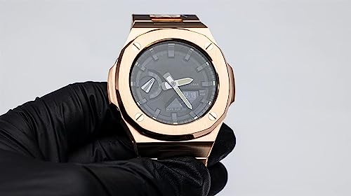 Kit modification montre GA2100 boîtier acier inoxydable bracelet diamant - 6