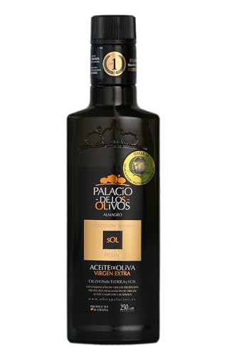 Palacio de los OlivPalacio de Los Olivos - Aceite De Oliva Virgen Extra Picual Gourmet - Prensado en Frío, Recolección Temprana - Botellas de 250 ml