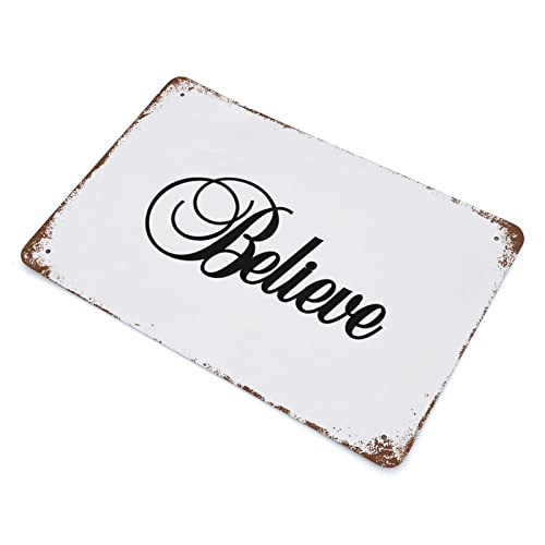 Panneau de café durable Believe Signs grand format pour décoration murale - 3