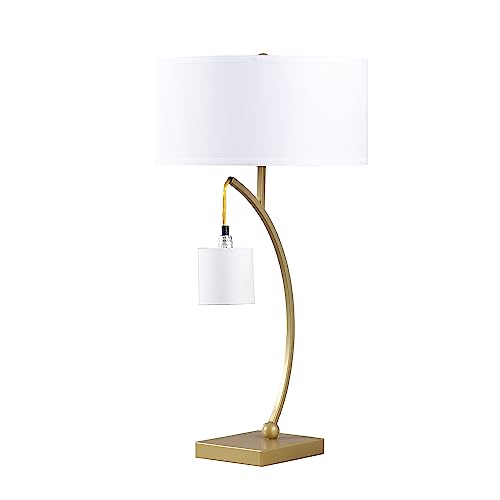 Wahome-Smart Elegant Contemporary Dual Gold Arc Table Lamp for Inviting
