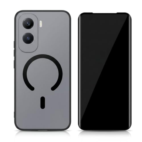 Image of Premium Back Cover with Tempered Glass for Vivo T5 Pro 5G, Matte Grey (Matte Grey)