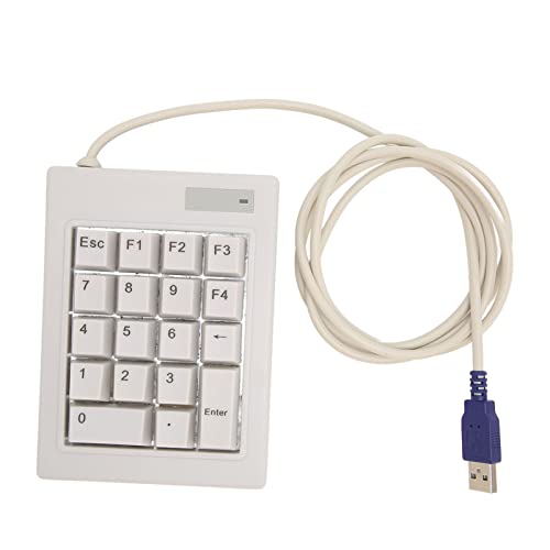 18 Keys Mechanical Numeric Keypad, Mini Numpad Portable Usb Wired Gaming Keypad, Accounting Financial Number Pad, Linear Action Switch, For Finance, Banking, Accounting, Stock Trading, Gaming, Etc. #TOP30