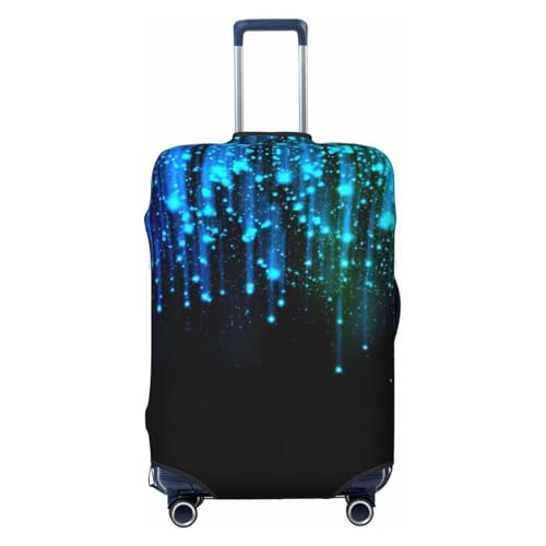 Blue Line Print Luggage Suitcase Cover Protector Luggage Washable Covers With Concealed Zipper