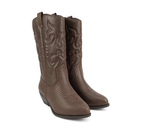Image of Soda Women's Rodeo Western Pointed Toe Cowboy Boots