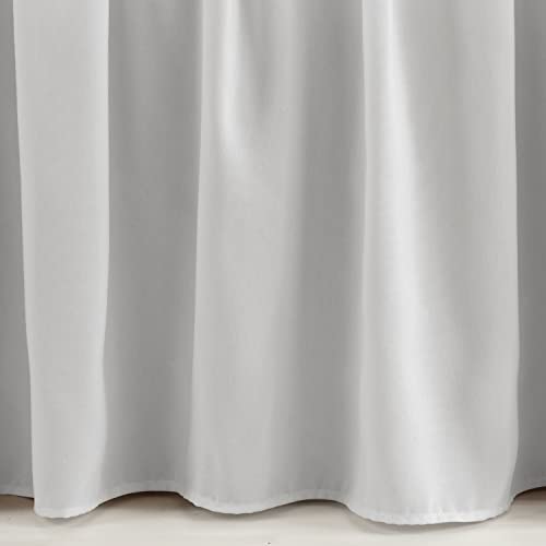Image of Lush Decor Ruffle Crib Skirt, 16 inch Drop, Gray