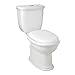 Signature Hardware 393188 Kennard Dual-Flush European Rear Outlet Skirted Toilet - Two-Piece - Elongated