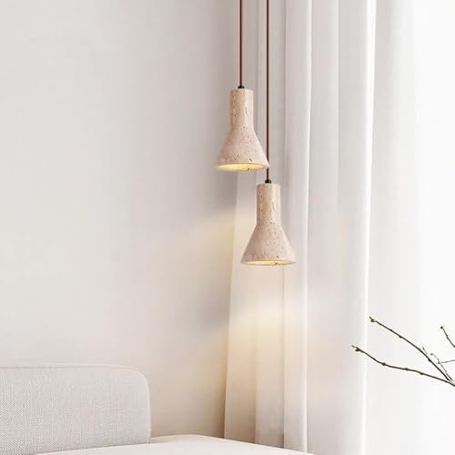 KAJYLFAST Single Heads Natural Stone Lamp Body Pendant Light with E26/E27 Base Pendant Lamp 6.2 In Kitchen Island Decorative Hanging Light [2]