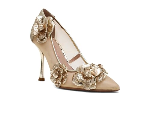 Betsey Johnson Women's Rossa Pump, Gold, 5.5