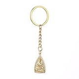 Cambodian Garden Buddha Buddhism Pendant Keychain With Cubic Zirconia Jewelry Thailand Vietnam Laos