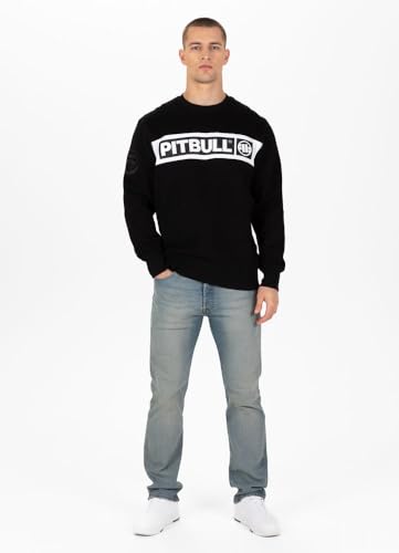 PITBULL Herren Crewneck Sweatshirts Männer Pullover Sherwood Freizeit-Sweatshirt Baumwolle M