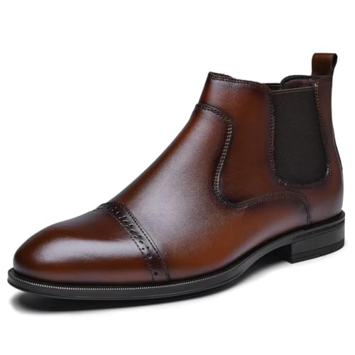 Image of Men's Chukka Boots Genuine Leather Ankle Boot for Men Classic Casual Oxford Style Footwear