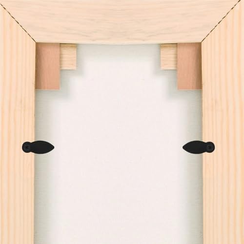 Image of Picture Frame Backing Clips 500 Pcs Backing Clips Plastic Picture Frame Fastener Mounting Hardware Photo Frame Supplies Decorative Buckle for Hanging Pictures