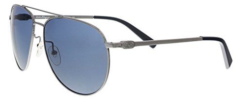 Salvatore Ferragamo Men's SF157S Dark Gunmetal Sunglasses