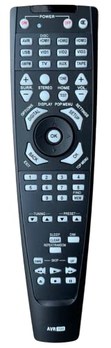 Alta qualità BE-LIFE Telecomando di ricambio per Harman Kardon AVR4500, AVR1500, AVR5000, AVR5500, AVR5550 - Alta qualità, Nessuna programmazione richiesta