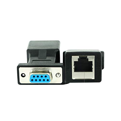 Mobestech 2 Pcs Cabeça Extensor VGA Adaptador Conversor Extensor VGA RJ45 Cabo Amplificador de Exten