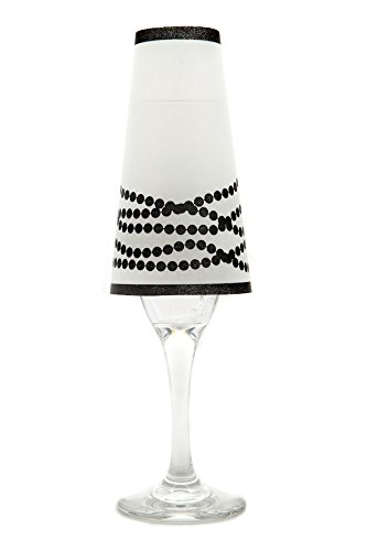 di Potter CS110 Her Pearls Paper Champagne Shade, Black (Pack of 12)