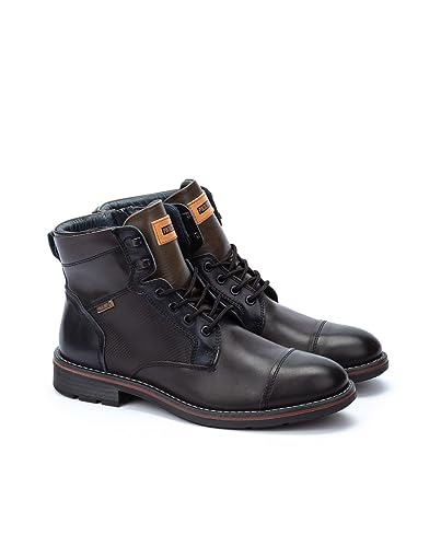 Pikolinos Para Hombre. M2M-8156C1 Botines De Piel York Negro (40), Plano, Cremallera, Casual - 2