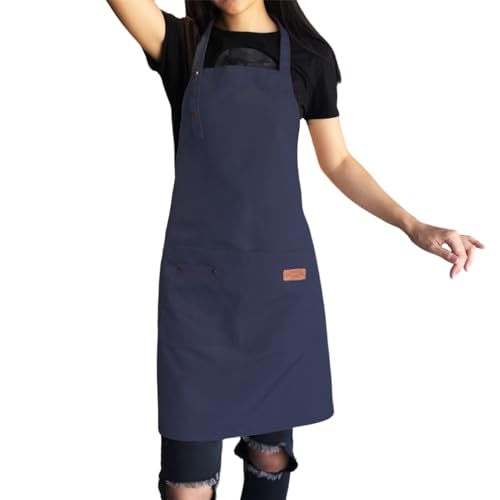 Tablier de chef en toile robuste avec finitions soignées et poches